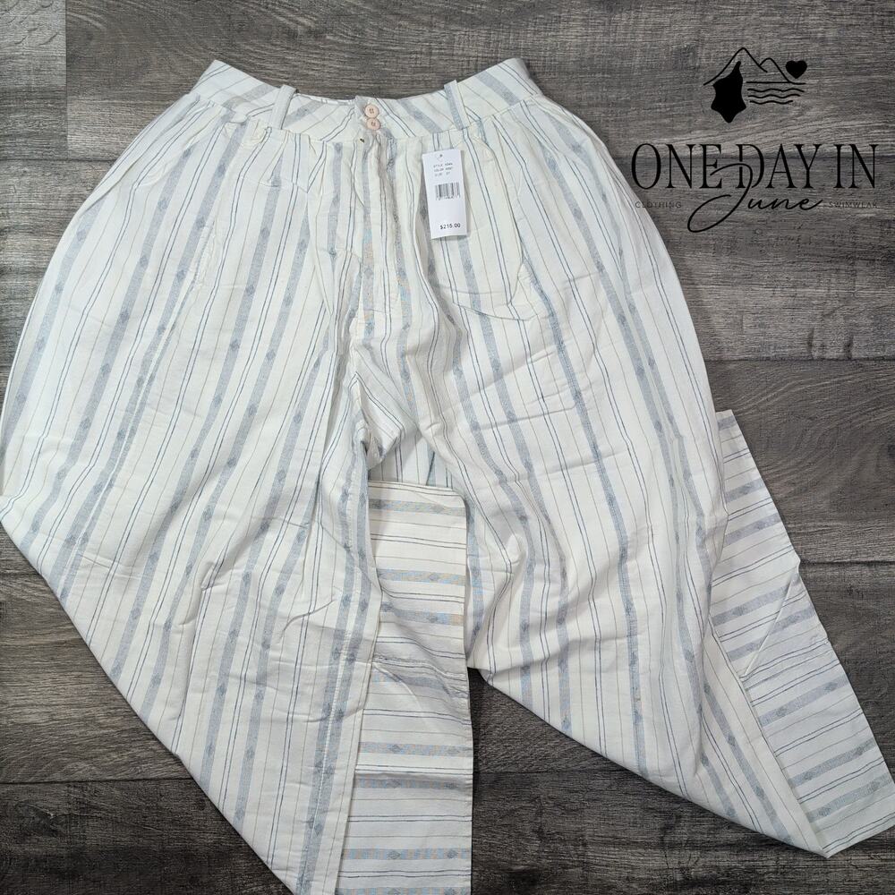 AG Adriano Goldschmied Hadley High Rise Pleated Culotte Pants NWT Size 4 (27)